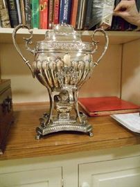 German Silver Coffee Pot, .800, Ivory spigot Early 20th Century