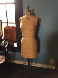 Antique Wolf collapsible shoulder dress form from 1957