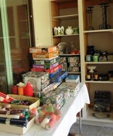 Candles, accessories, puzzles