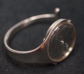 Lot 7 GEORG JENSEN Stainless Ladies Open Watch. Viviann