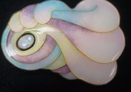 Lot 9 CONNIE BRAUER American Studio Sterling Enamel Pin