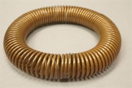 Lot 63 HARRY BERTOIA Spiral Coiled Copper Bracelet. Mode