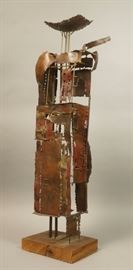 Lot 75 FANTONI Style Welded Metal Table Sculpture. Bruta