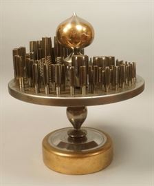 Lot 81 Table Top Industrial Sculpture Tap  Dye Set. Cus