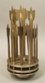 Lot 82 Small Industrial Table Top Tool Sculpture. Small 