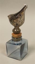 Lot 92 KAJ FRANCK Art Glass Bird Bottle. Bird with blown