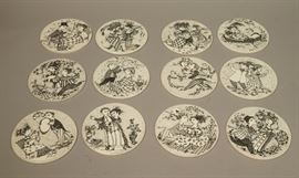 Lot 104 12pc BJORN WIINBLAD 