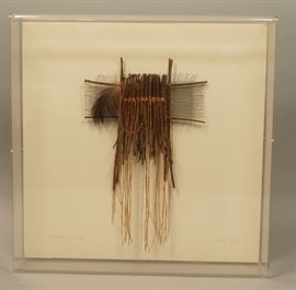 Lot 112 COWIE Mixed Media Hand Crafted Wall Art