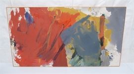 Lot 118 JOHN NORRIS Lg Modernist Abstract Oil Painting
