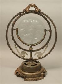 Lot 120 Brutalist Industrial Magiscope Table Sculpture. M