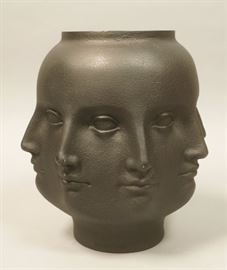 Lot 145 Fornasetti style Black Multi Face Vase. Jonathan 