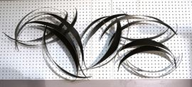 Lot 157 Lg C JERE Brutalist Metal Abstract Wall Sculpture