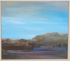 Lot 169 FARRIS BURDINE WOOLSTON Large Oil painting. Rocky