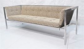 Lot 197 POUL KJAERHOLM Style Aluminum Framed Modern Sofa.