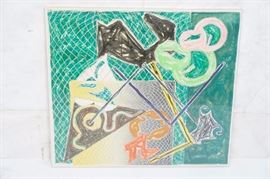 Lot 221 FRANK STELLA Graphic Lithograph Screen Print 