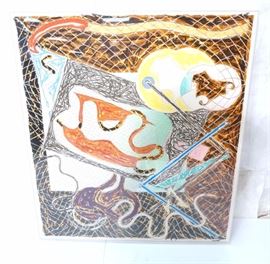 Lot 222 FRANK STELLA Graphic Lithograph Screen Print 