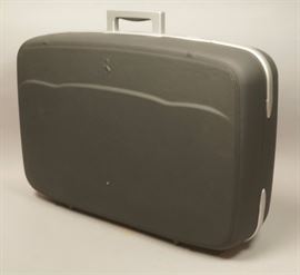 Lot 195 FERRARI Italian Suitcase Luggage. Molded hard cas