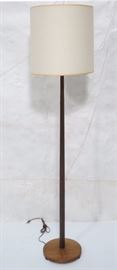 Lot 260 PHILLIP POWELL Style Rosewood Floor Lamp. Swollen