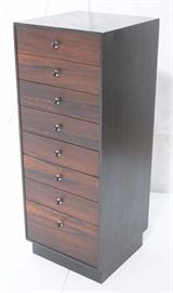 Lot 265 Harvey Probber Jewelry Chest. Ebonized Rosewood 