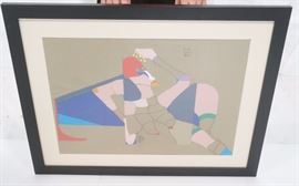 Lot 282 Modernist Pencil Drawing Paper Collage Nude Femal