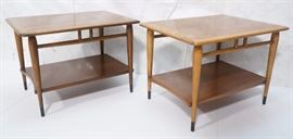 Lot 360 2 LANE Side Tables Tapered Peg Legs support lower