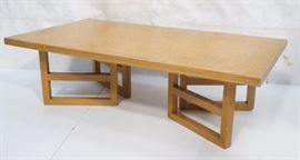 Lot 365 PAUL FRANKL Cork Top Cocktail Coffee Table. Moder