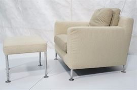 Lot 398 BB Italia Modern Lounge Chair Ottoman