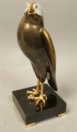 Lot 442 OGGETTI Figural Porcelain Falcon Sculpture MANGAN