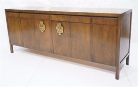 Lot 449 JOHNSON FURNITURE American Modern Walnut Credenza