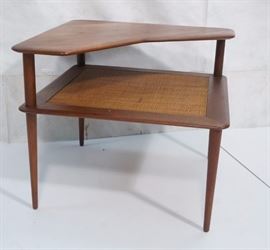 Lot 451 PETER HVIDT Danish Modern Teak Corner Table 2 Tie