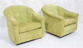 Lot 454 Pr Lime Green DIRECTIONAL DESIGN Swivel Lounge Ch