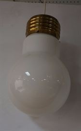 Lot 523 Modern Light Bulb Form Hanging Pendant Chandelier