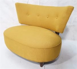 Lot 616 Upholstered Oversized Mid Century Lounge Chair. G