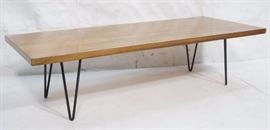 Lot 623 Modern Wood Cocktail Coffee Table Black Hairpin I