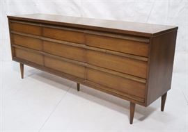 Lot 647 BASSETT Furniture Modern Walnut Low Credenza Side