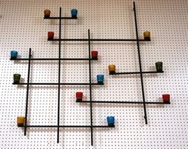 Lot 656 Black Iron Framed Wall Mounted Votive Candle Scul