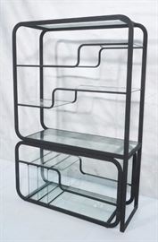 Lot 662 MILO BAUGHMAN Style Etagere Display Shelf Unit. E