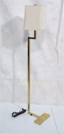 Lot 665 Modern Brass Square Tube form Floor Lamp T Base