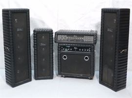 Lot 672 5pc KUSTOM Electrics DJ Equipment Set Up. 3 Floor