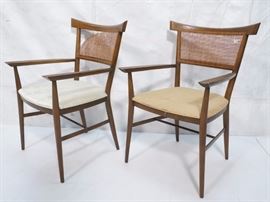 Lot 680 Pr PAUL MCCOBB Arm Chairs. PLANNER GROUP. Woven 