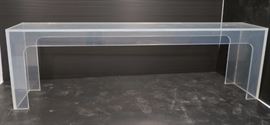 Lot 695 Extra Long Lucite Sofa Hall Table. Long console t