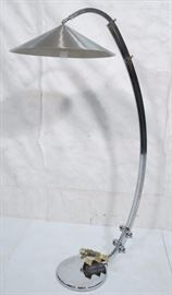 Lot 696 Modern Chrome Decorator Adjustable Floor Lamp. La