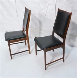 Lot 712 Pr BRUKSBO Norway Modern Rosewood Dining Chairs. 
