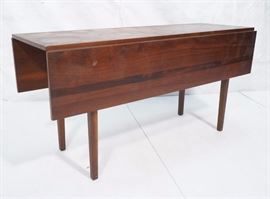 Lot 735 Danish Teak Modern Drop side Dining Table. Tapere