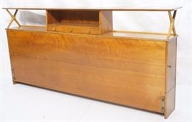Lot 758 EDMUND SPENCE Modern Headboard Bookcase. Nice op