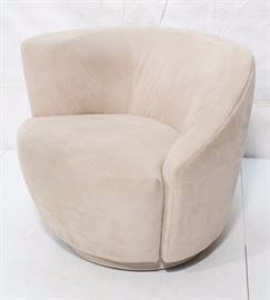 Lot 764 Precedent Contemporary Swivel Barrel Back Lounge 
