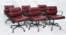 Lot 774 Set 6 Herman Miller Soft Pad Chairs. Aluminum Gro