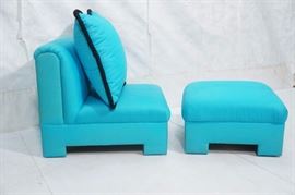 Lot 793 3pcs KUSTOM Classic Gallery Lounge Chair  Ottoma
