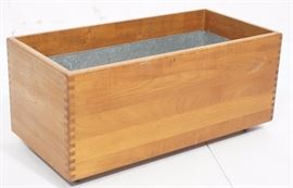 Lot 797 Danish Modern Heavy Dovetail Teak Plant Stand on 