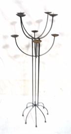 Lot 830 Modernist Style Floor Candelabra Candle Stand. 8 